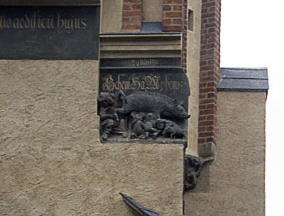 Image of Anti-Jewish Plaque in St. Mary's, Germany